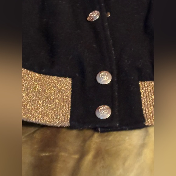 250$ drop Tommy Hilfiger gold glitter Varsity S - Picture 4 of 10